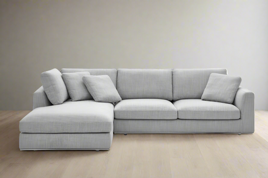 Castlery Hamilton Chaise Sectional Sofa Left Facing, Smoke Gray FFE258-454