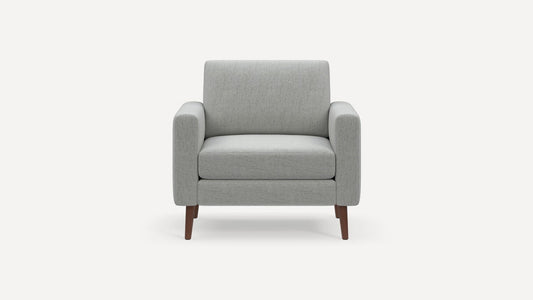 Burrow Crushed Gravel Grey Performance Chenille Nomad Chair FFE-1593