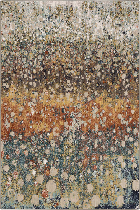 Karastan Rugs Soiree Torrent Rose Gold 8' x 11' Area Rug FFE258-119