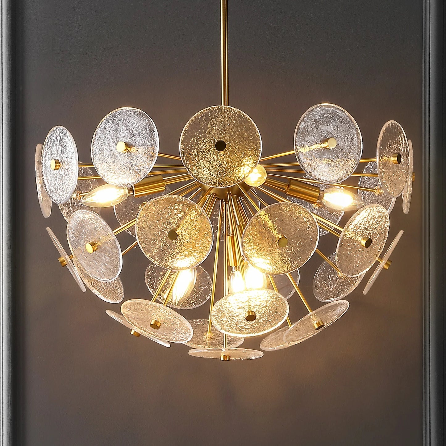 Safavieh Miri 24 inch Brass Metal Pendant Light with Shade FFW-1027
