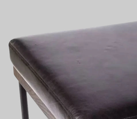 Benton Leather Sonoma Black Counter Stool by Four Hands FFW-1116