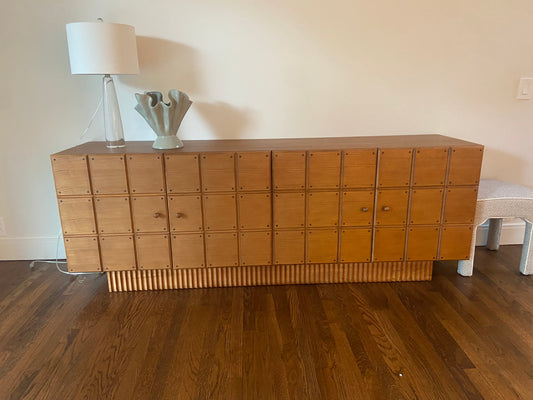 Lulu & Georgia Lee Natural Grain Blockwork Detailed Sideboard FFE-1067