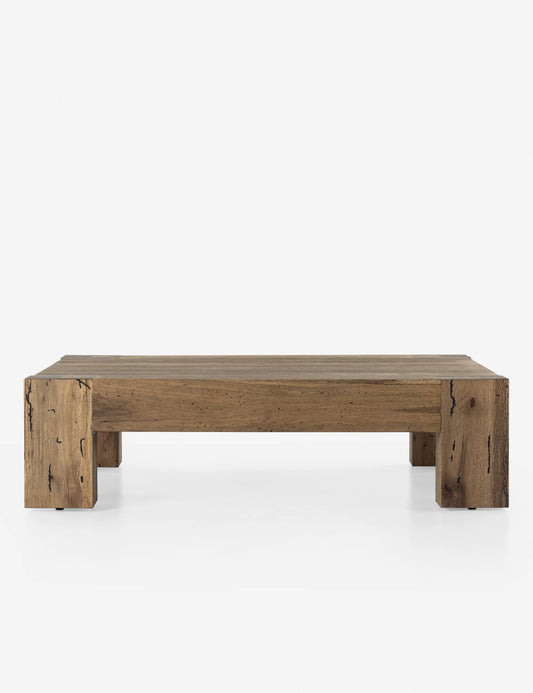 Lulu & Georgia Bevan Distresse Oak Veneer Square Coffee Table FFE258-599