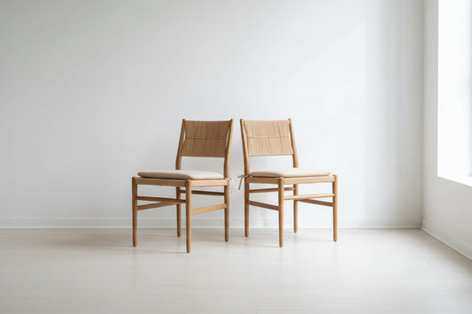 Pair Dara Dining Chairs by Amber Lewis x Four Hands (2 pr available) FFE-1297