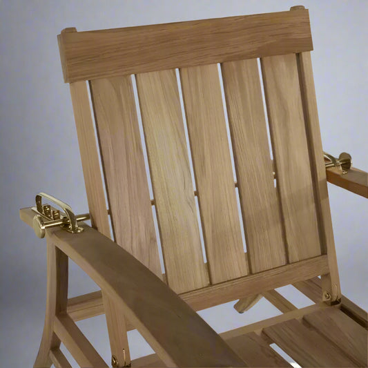 Summer Classics Croquet Natural Teak Outdoor Lounge Chair FFE-808