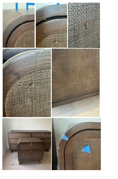 Lulu & Georgia Suzette Smoke Oak Wide 6 Drawer Dresser FFE-816