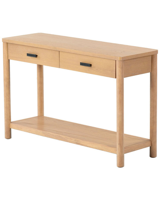 Safavieh Couture Jaylessa Wood 2 Drawer Natural Console Table FFE-827
