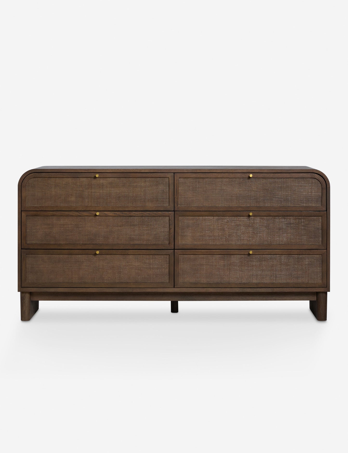 Lulu & Georgia Suzette Smoke Oak Wide 6 Drawer Dresser FFE-816