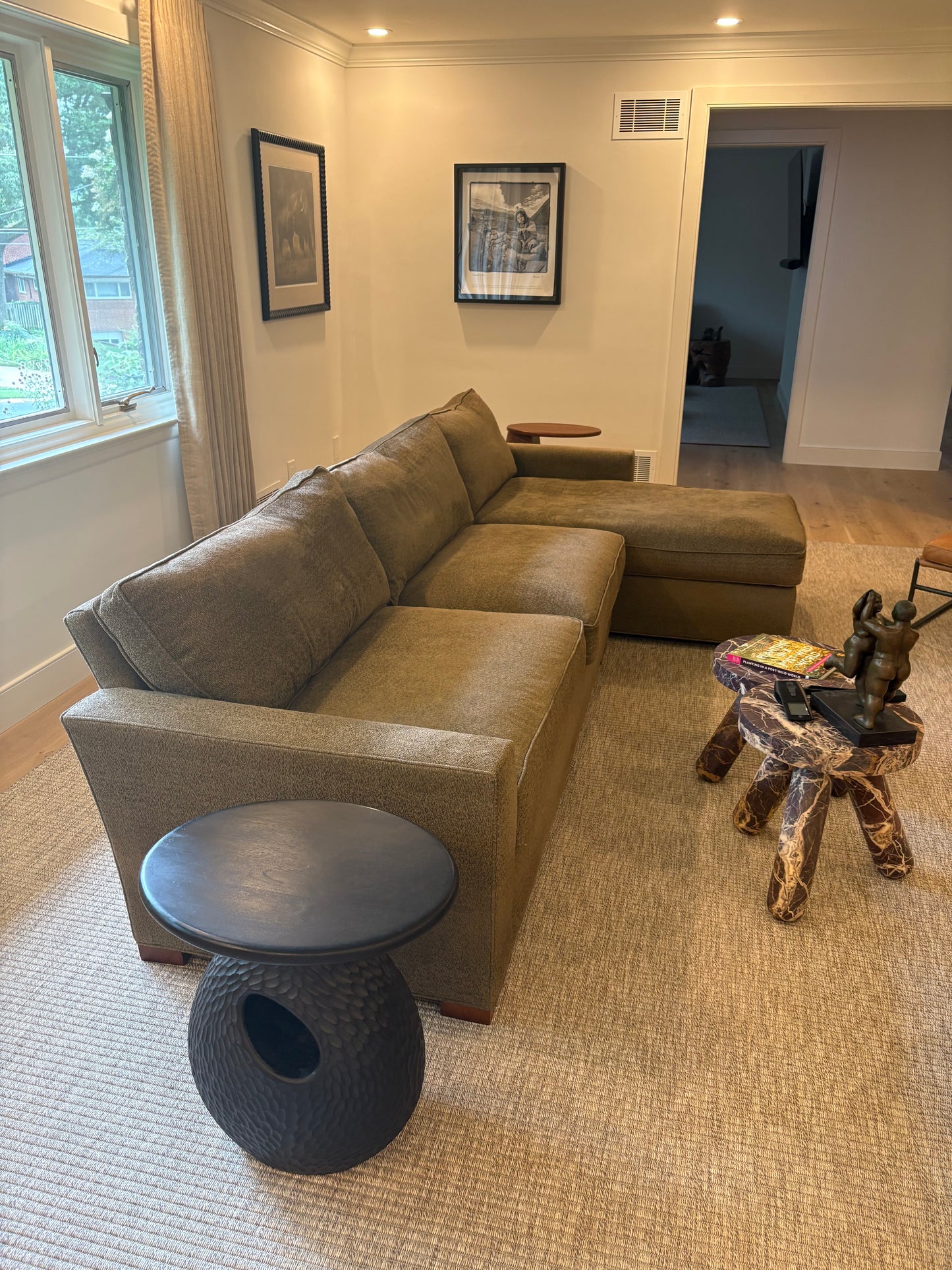 Custom Seating Calvin Cray Upholstered Sectional Sofa Couch SH265-39