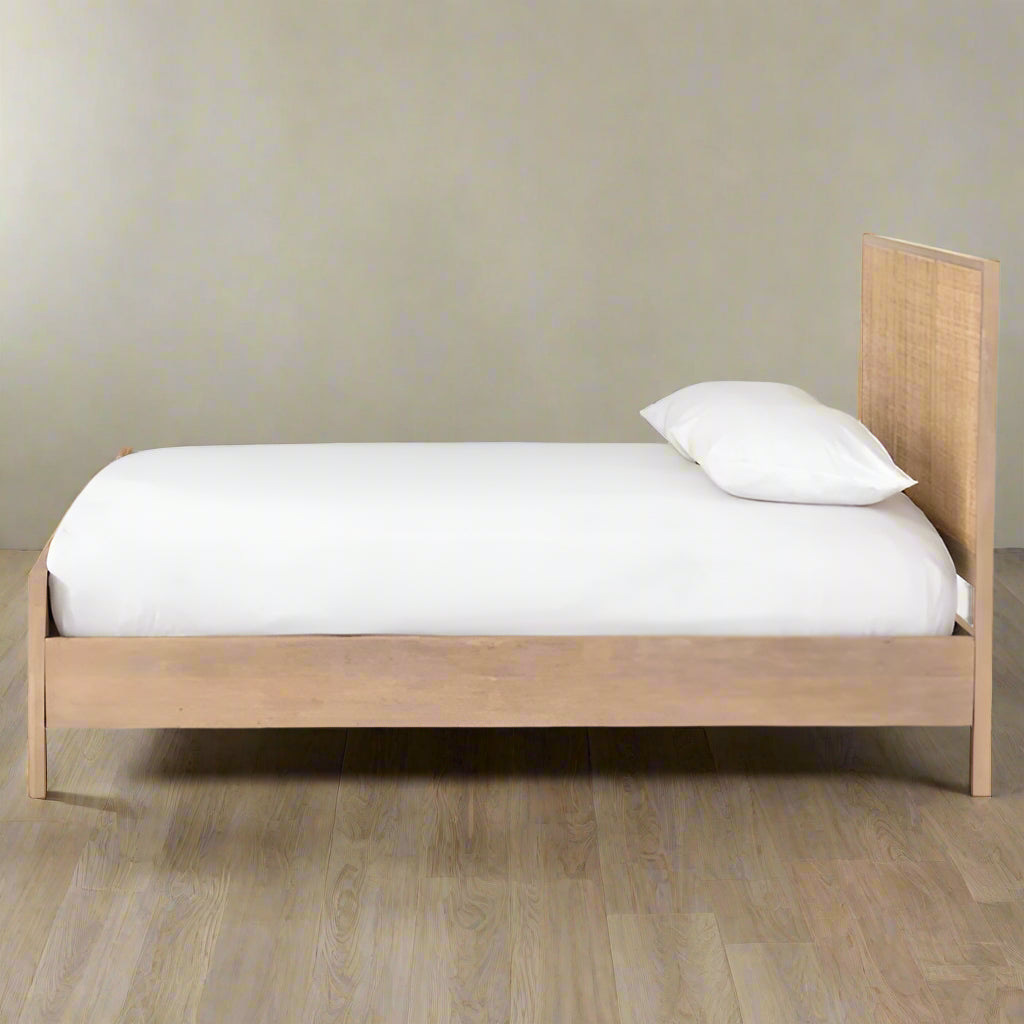 Four Hands Natural Cane Mango Sydney King Bed & Rails FFE258-479