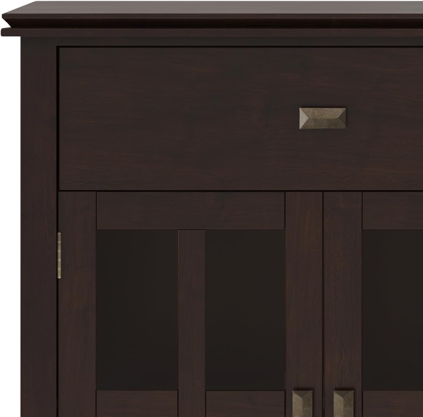 Artisan Wood & Pine Large Sideboard Buffet in Dark Chestnut Brown FFW258-586