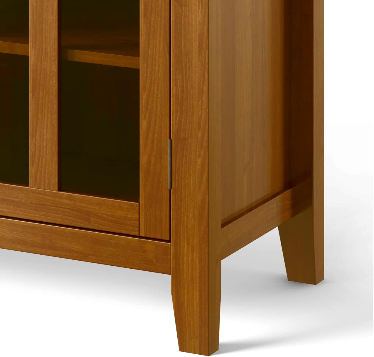 Artisan Solid Wood 53" Honey Brown TV Media Stand Cabinet FFW258-710