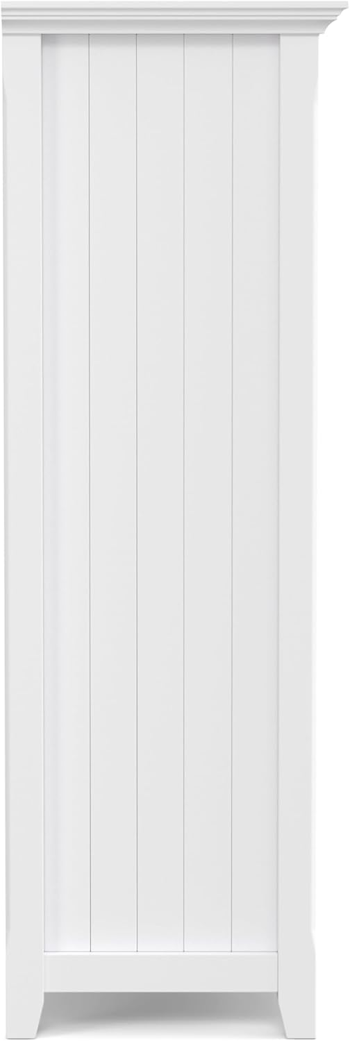 Acadian Solid Wood 48  x 57" 12 Cube Storage Bookcase in White FFW258-652