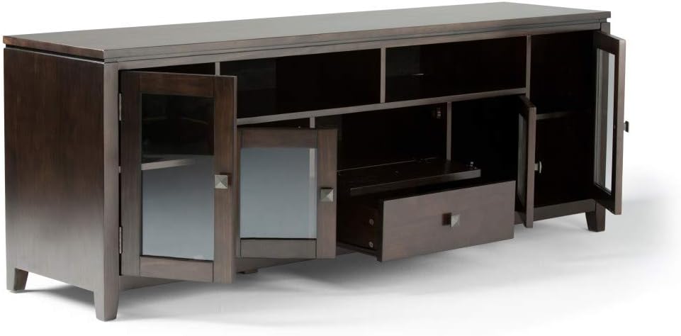 Cosmopolitan Solid Wood 72" TV Media Stand Mahogany Brown (3 avail) FFW-723