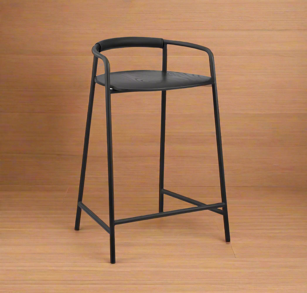 Sundays Slow Morning Counter Stool Black Metal FFW258-502