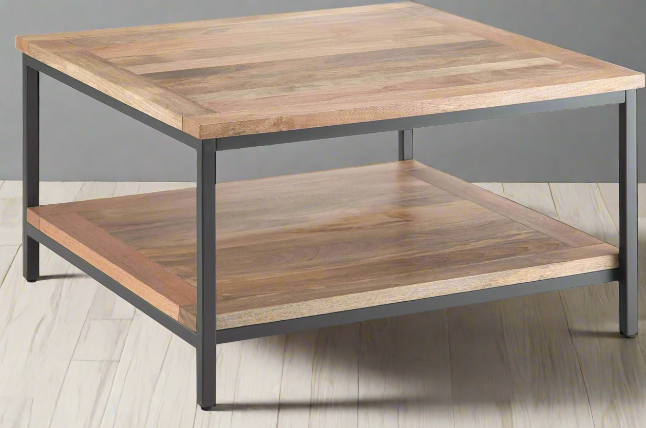 Skyler Mango Wood 34" Coffee Table in Natural FFW258-664