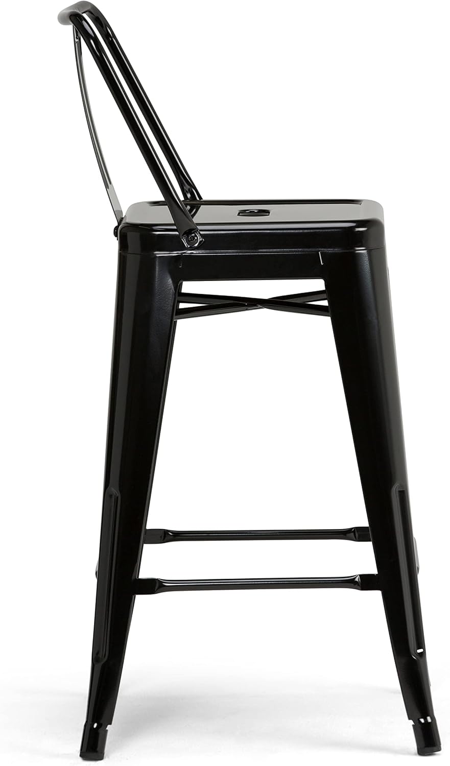 Rayne Industrial Black Metal 30" Metal Bar Stool (Set of 4) FFW258-689