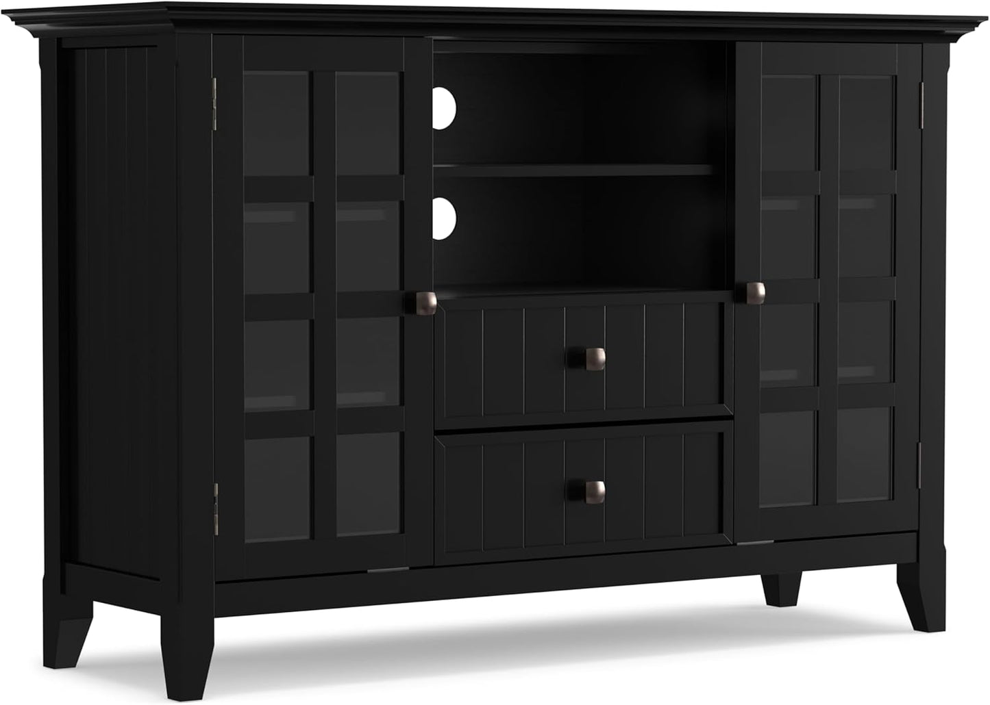 Arcadian Tall Black Media Stand FFW-725