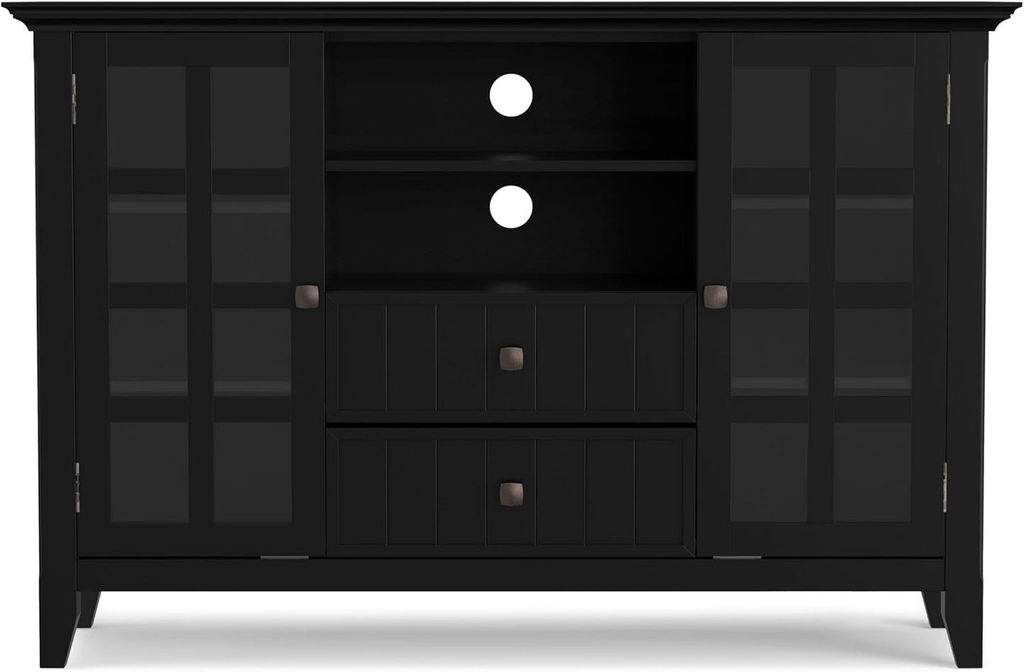 Arcadian Tall Black Media Stand FFW-725