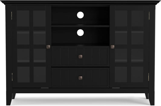 Arcadian Tall Black Media Stand  FFW-725