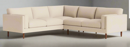 BenchMade Modern Merrick Tan Skinny Fat Right Sectional Sofa Couch FFE258-351