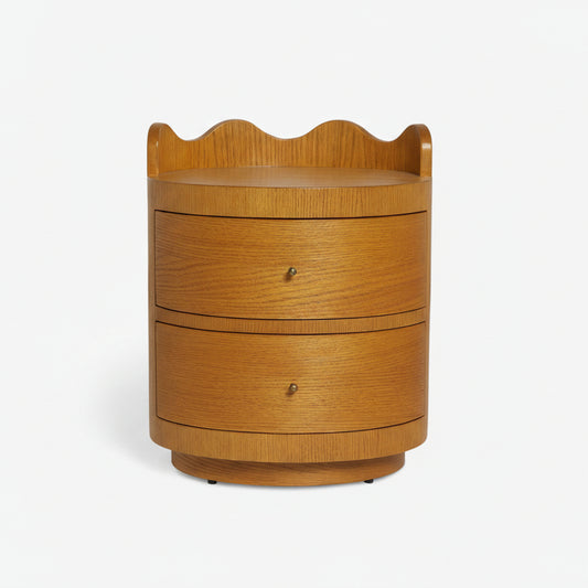 Pair (2) Lulu and Georgia Curved Front Ripple Nightstand FFW-1152