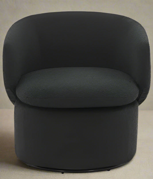Safavieh Couture Phyllis Black Boucle Swivel Chair FFE258-543