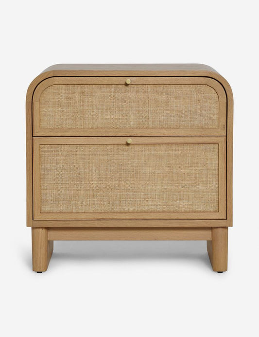 Lulu & Georgia Suzette Grasscloth Panel Nightstand FFE-1110