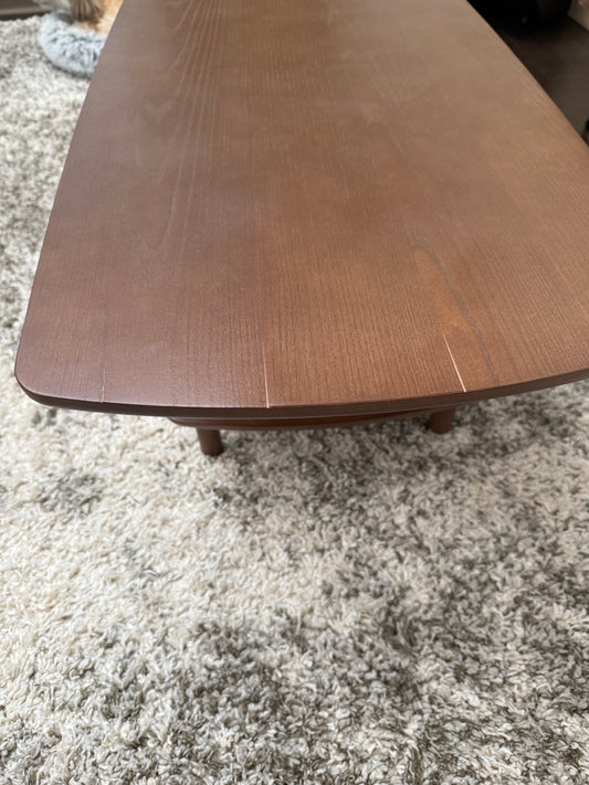 Burrow The Serif Coffee Table Mid Century Style in Walnut FFE-1291