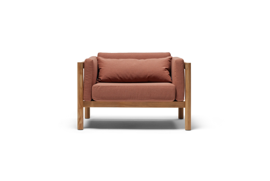 Neighbor Haven Outdoor Chair and a Half - Rust FFE-1574