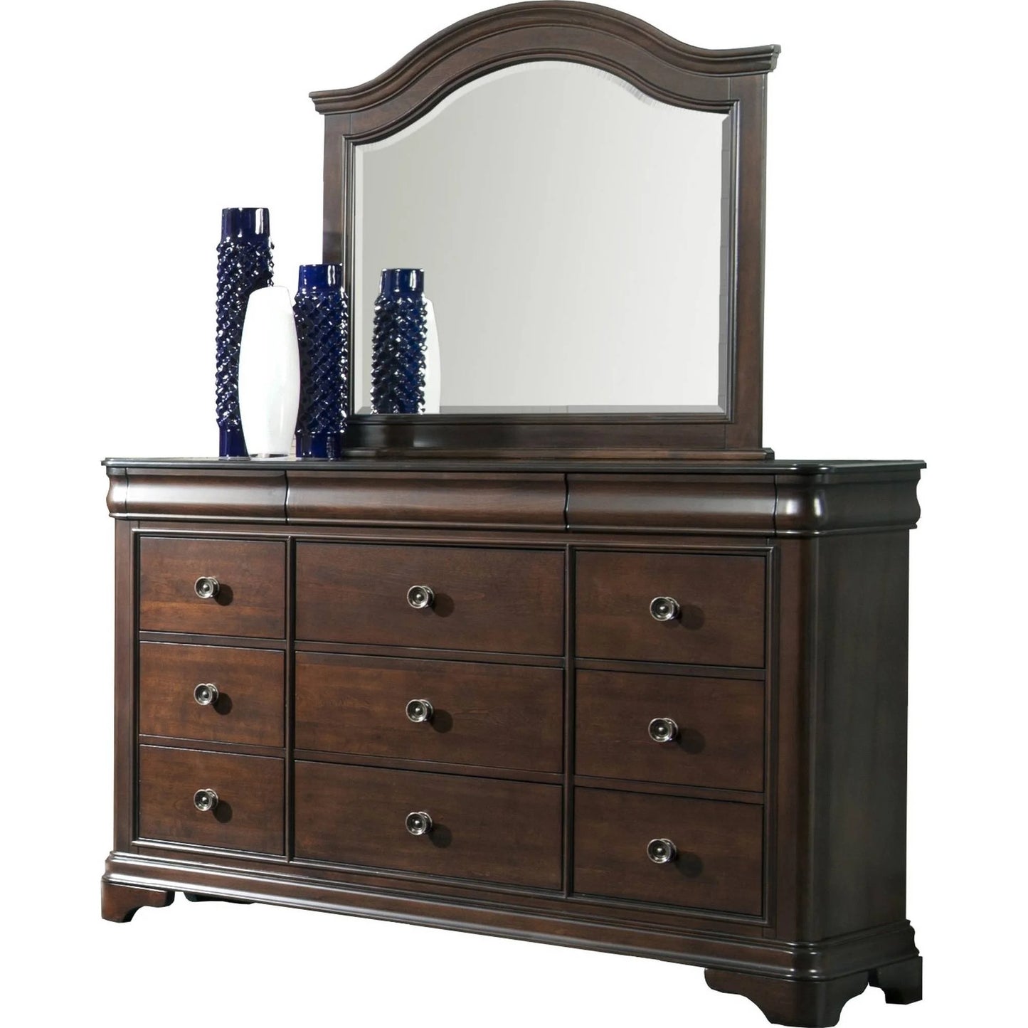 Picket House Furnishings Conley Cherry Queen Panel 4PC Bedroom Set FFE-1044