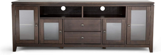 Cosmopolitan Solid Wood 72" TV Media Stand Mahogany Brown (3 avail) FFW-723