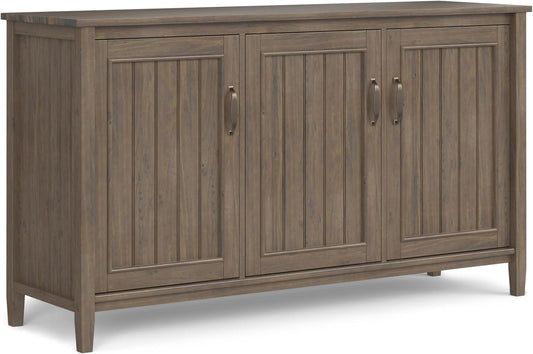 Lev Solid Wood 60" Storage Cabinet in Smoky Brown FFW-870