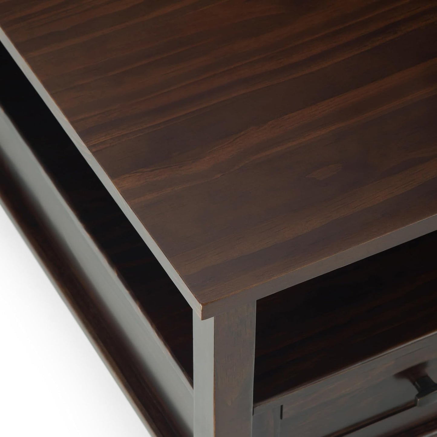 Shaker SOLID WOOD 36" Square Coffee Table in Tobacco Brown FFW-1015