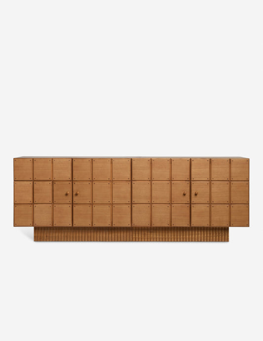 Lulu & Georgia Lee Natural Grain Blockwork Detailed Sideboard FFE-1067