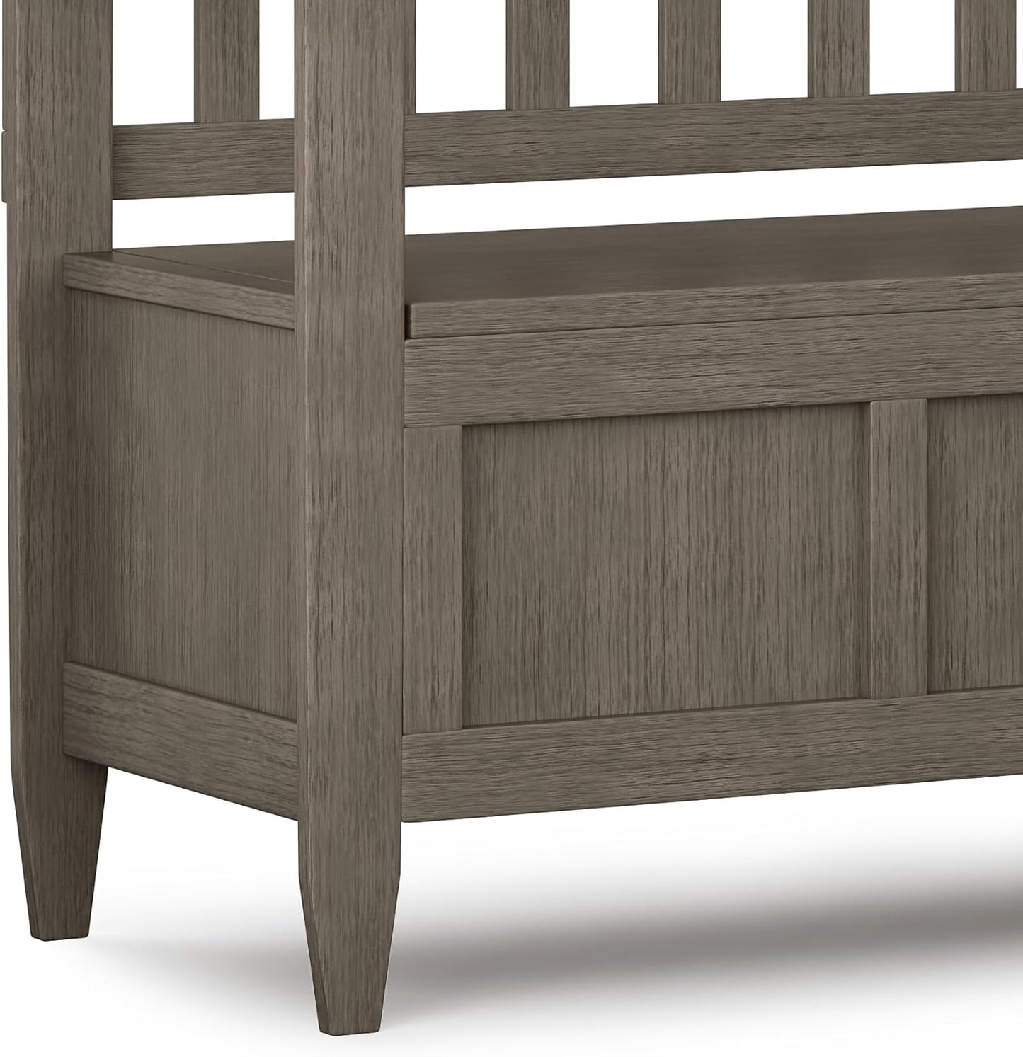 Brooklyn Solid Wood Entryway Farmhouse Grey Storage Bench FFW-717