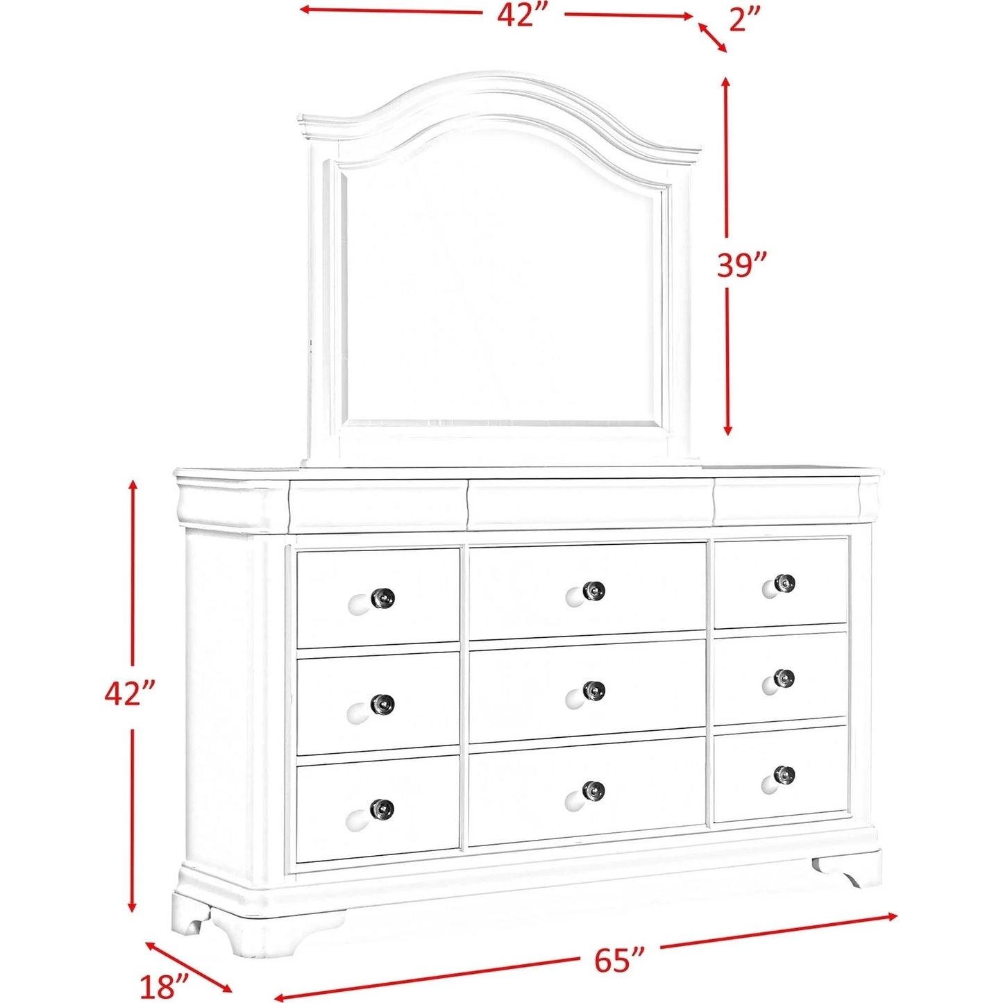 Picket House Furnishings Conley Cherry Queen Panel 4PC Bedroom Set FFE-1044