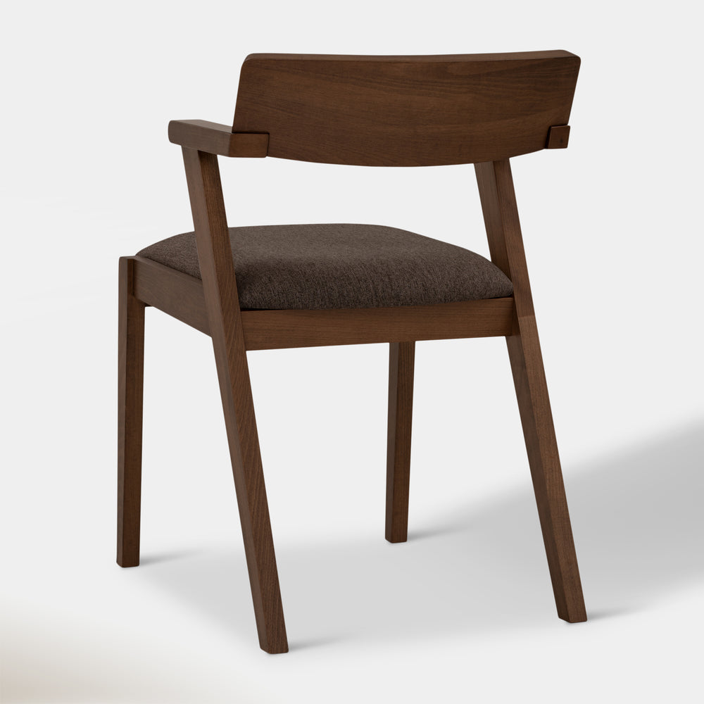 Hoft Home Pair (2) Zola Mid Century Style Chestnut & Walnut Dining Chairs FFE-1026