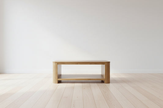 Bison Commerce Janzen Contemporary Modern 50" Rolling Coffee Table FFE-1433