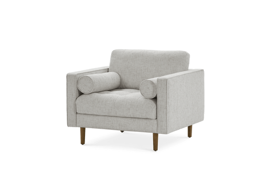 Castelry Madison Tufted Armchair Bisque Off White Upholstered FFE-1276