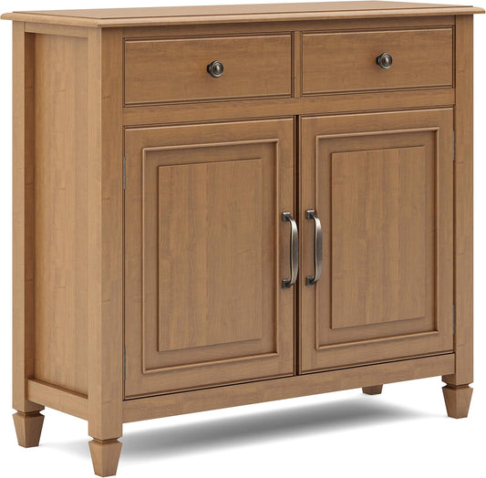Connaught Solid Wood 40" Entry Cabinet in Light Golden Brown FFW-875