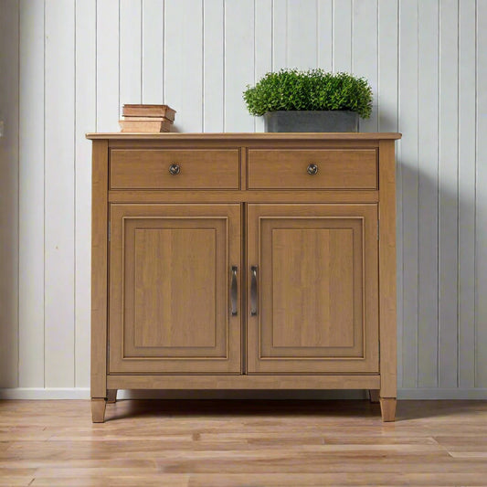 Connaught Solid Wood 40" Entry Cabinet in Light Golden Brown FFW-875