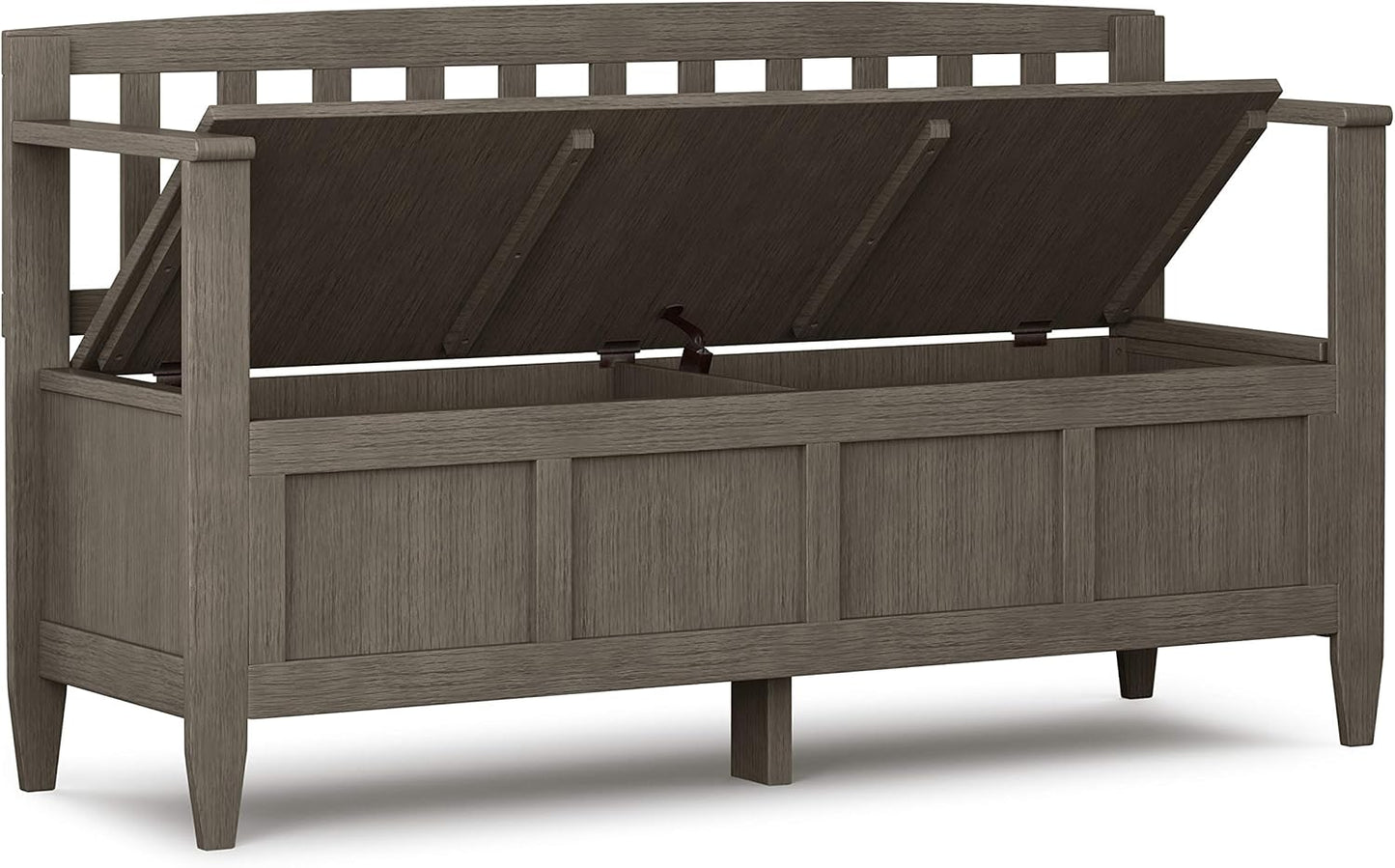 Brooklyn Solid Wood Entryway Farmhouse Grey Storage Bench FFW-717
