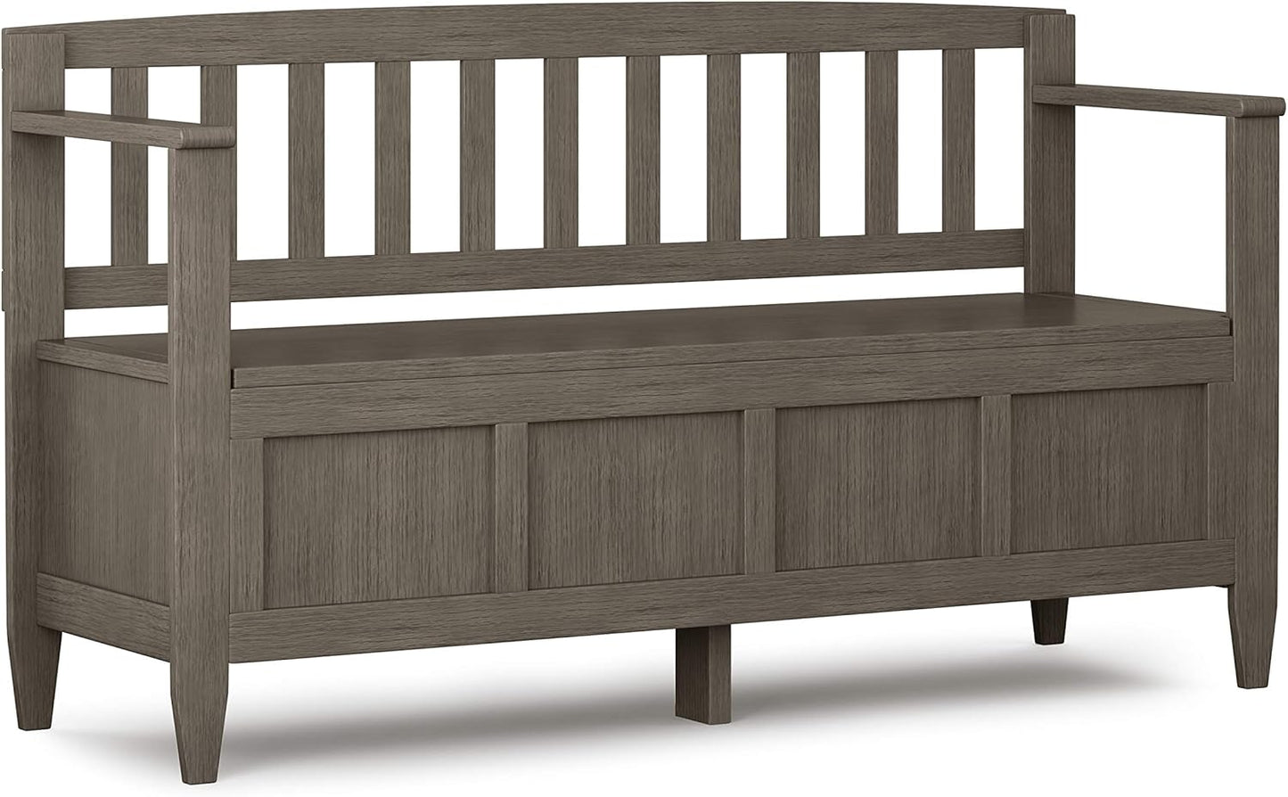 Brooklyn Solid Wood Entryway Farmhouse Grey Storage Bench FFW-717