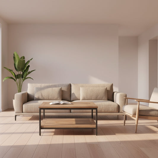 Skyler Mango Wood 34" Coffee Table in Natural FFW258-651