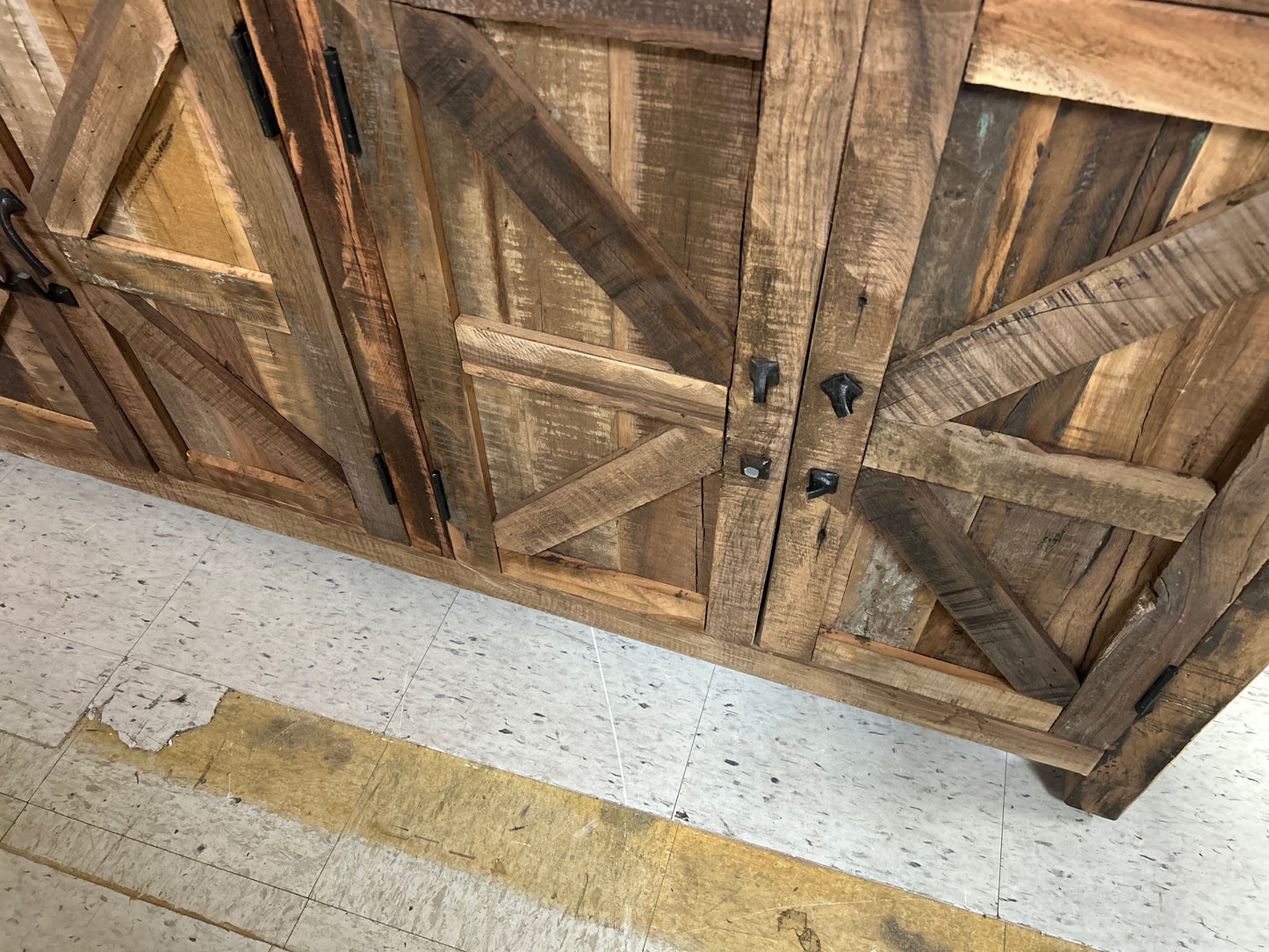 Whittaker 84" Wide Solid Wood Sideboard Buffet Cabinet FFE-1181