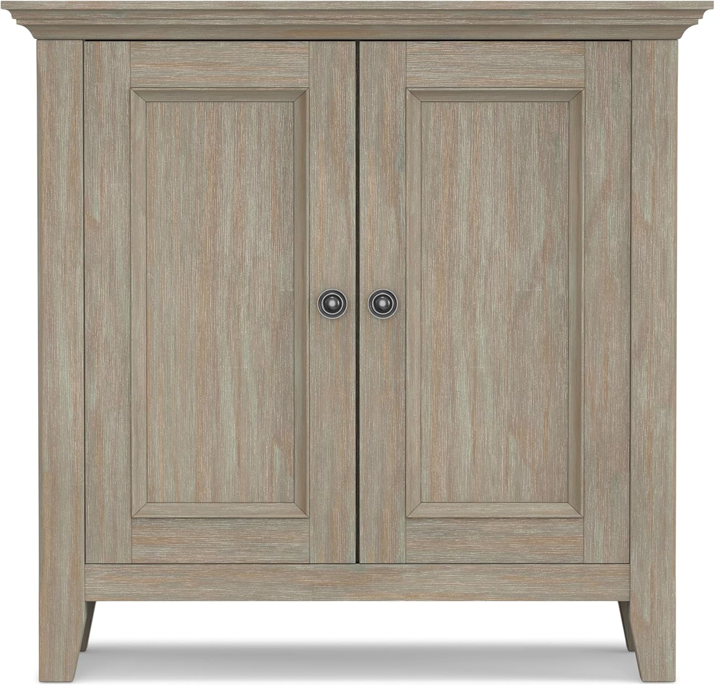 Amherst SOLID WOOD 32" Storage Cabinet in Distressed Grey FFW-858