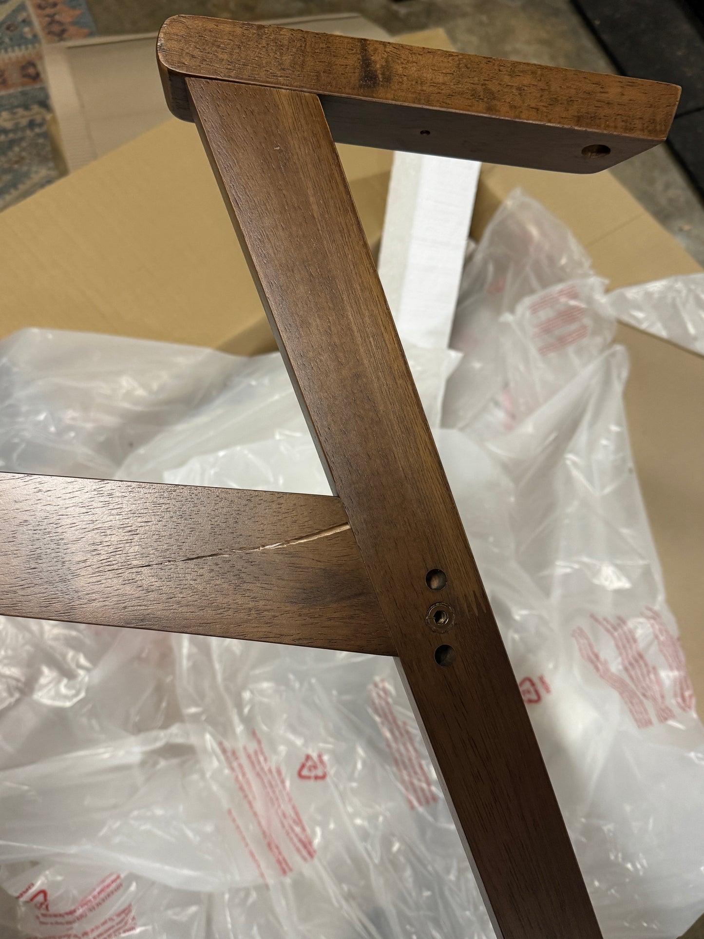 Hoft Home Set of 2 Zola Dining Chairs - Black & Walnut (2 pair avail) FFE-1374