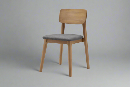 Pair Castlery Seb Dining Chair Dark Graphite Pad (4 Pair Avail) FFE-1037