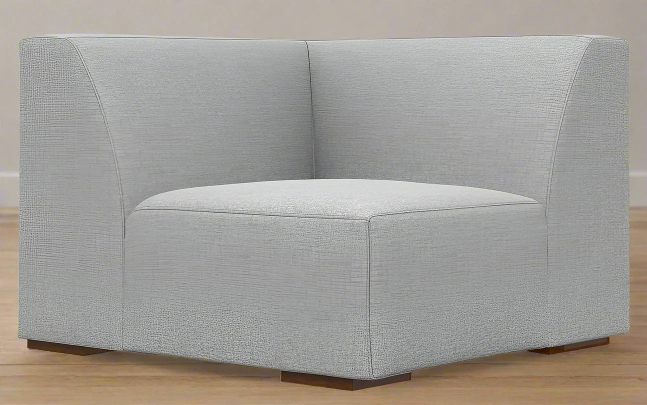 Simpli Home Pale Grey Rex 2 pc Love Seat & Ottoman FFE-771